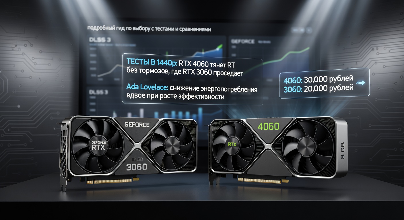 Видеокарта GeForce RTX 3060 vs 4060: разница в производительности и цене: подробный гид по выбору с тестами и сравнениями