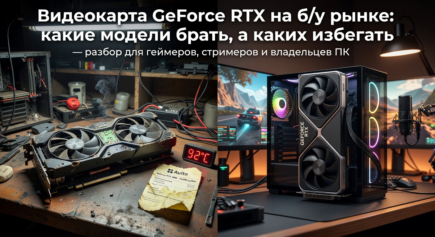 Видеокарта GeForce RTX на б/у рынке: какие модели брать, а каких избегать — разбор для геймеров, стримеров и владельцев ПК