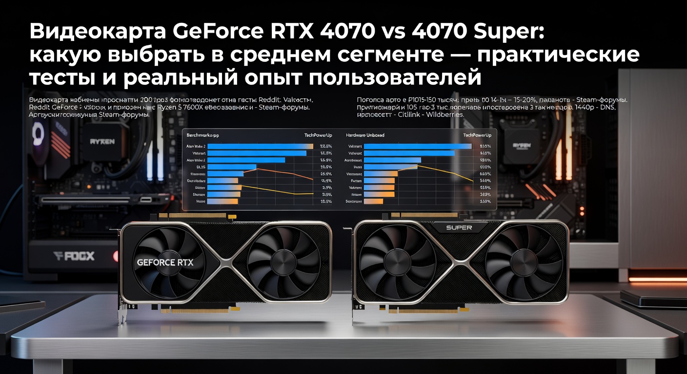 Видеокарта GeForce RTX 4070 vs 4070 Super: какую выбрать в среднем сегменте — практические тесты и реальный опыт пользователей