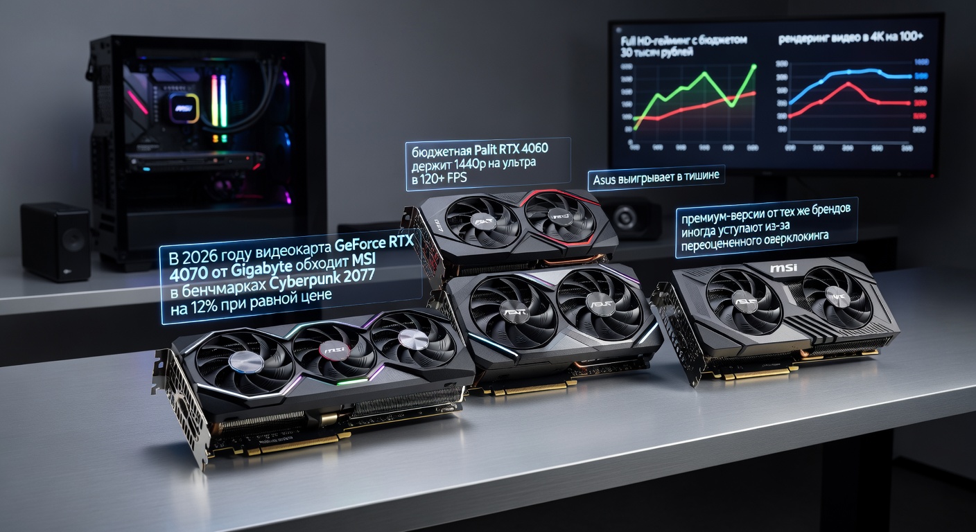 Производители видеокарт GeForce RTX: MSI, Palit, Asus, Gigabyte — что выбрать: что выбрать под свои задачи и бюджет в 2026